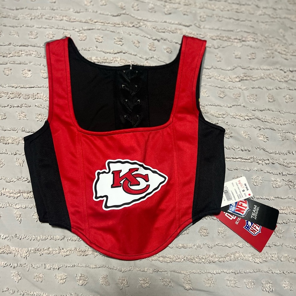 Windsor Red and Black Crop Top